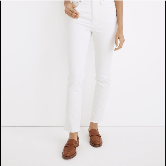 Madewell Denim - Madewell NWT The Perfect Vintage Jean white straight skinny taper high rise